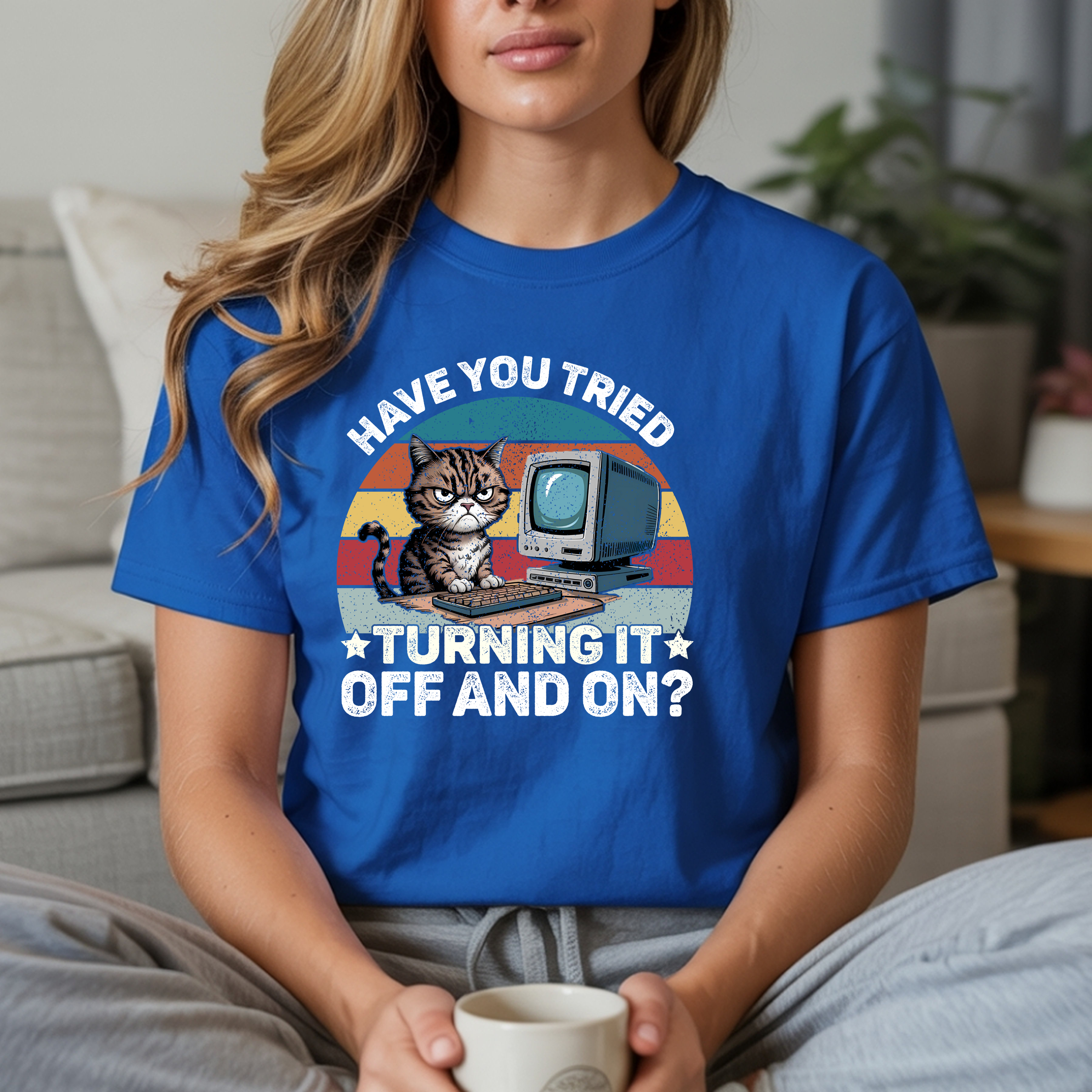 Retro Gamer Cat T-Shirt