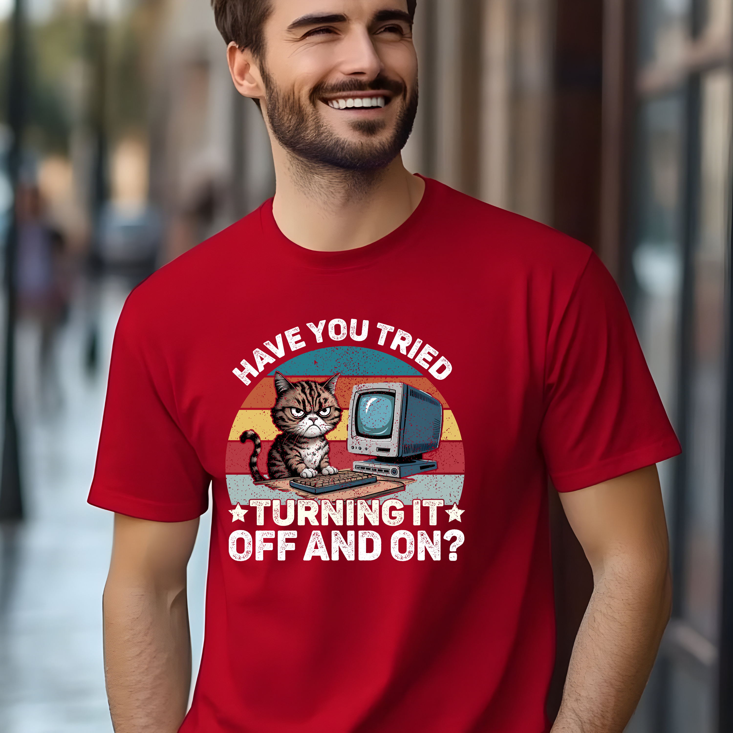 Retro Gamer Cat T-Shirt