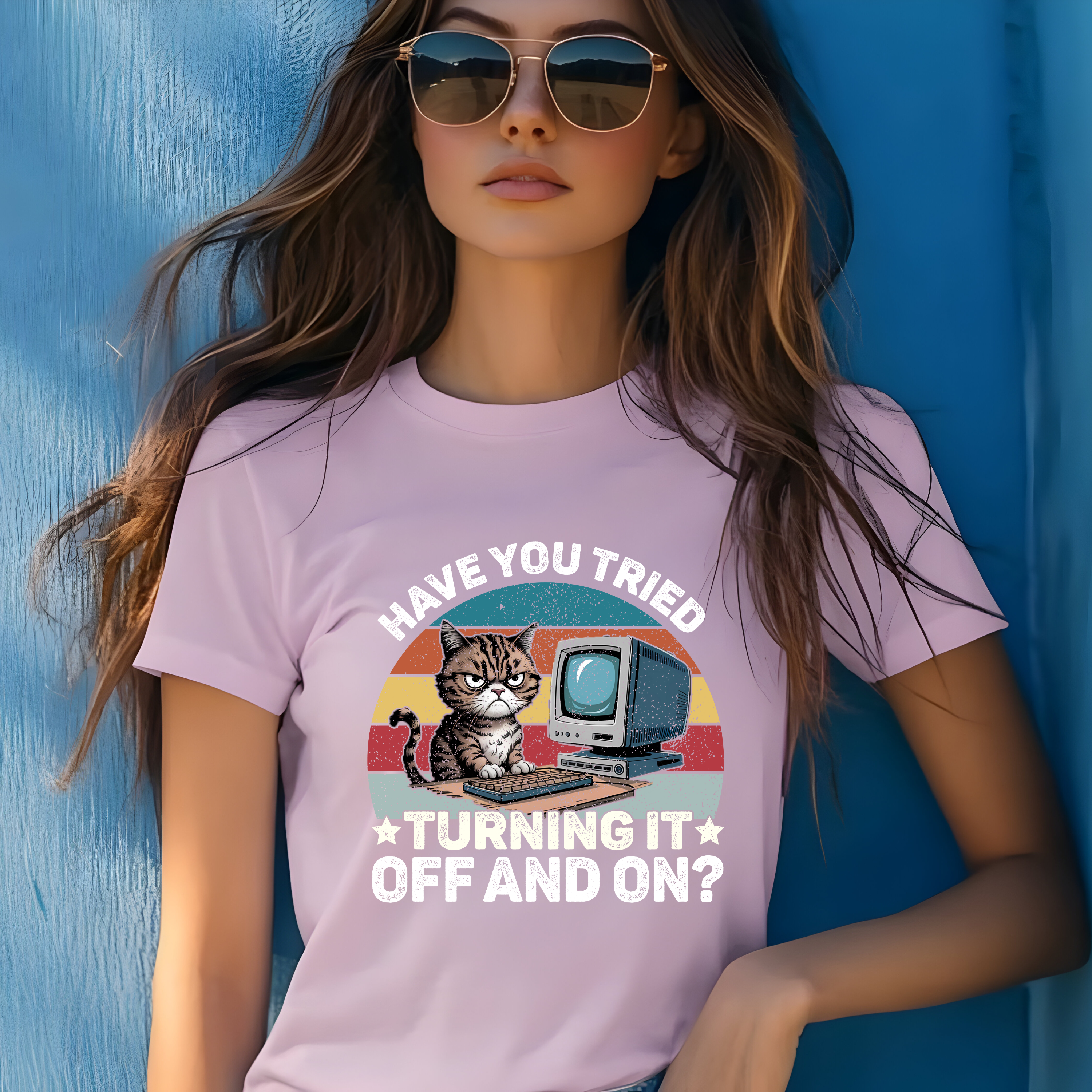 Retro Gamer Cat T-Shirt