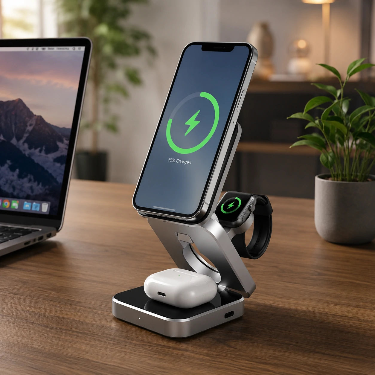 3-in-1 Foldable Wireless Charging Station
